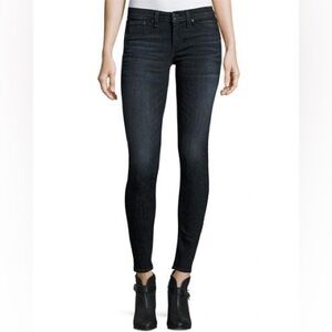 Rag & Bone Classic Skinny Jeans, Black Rae